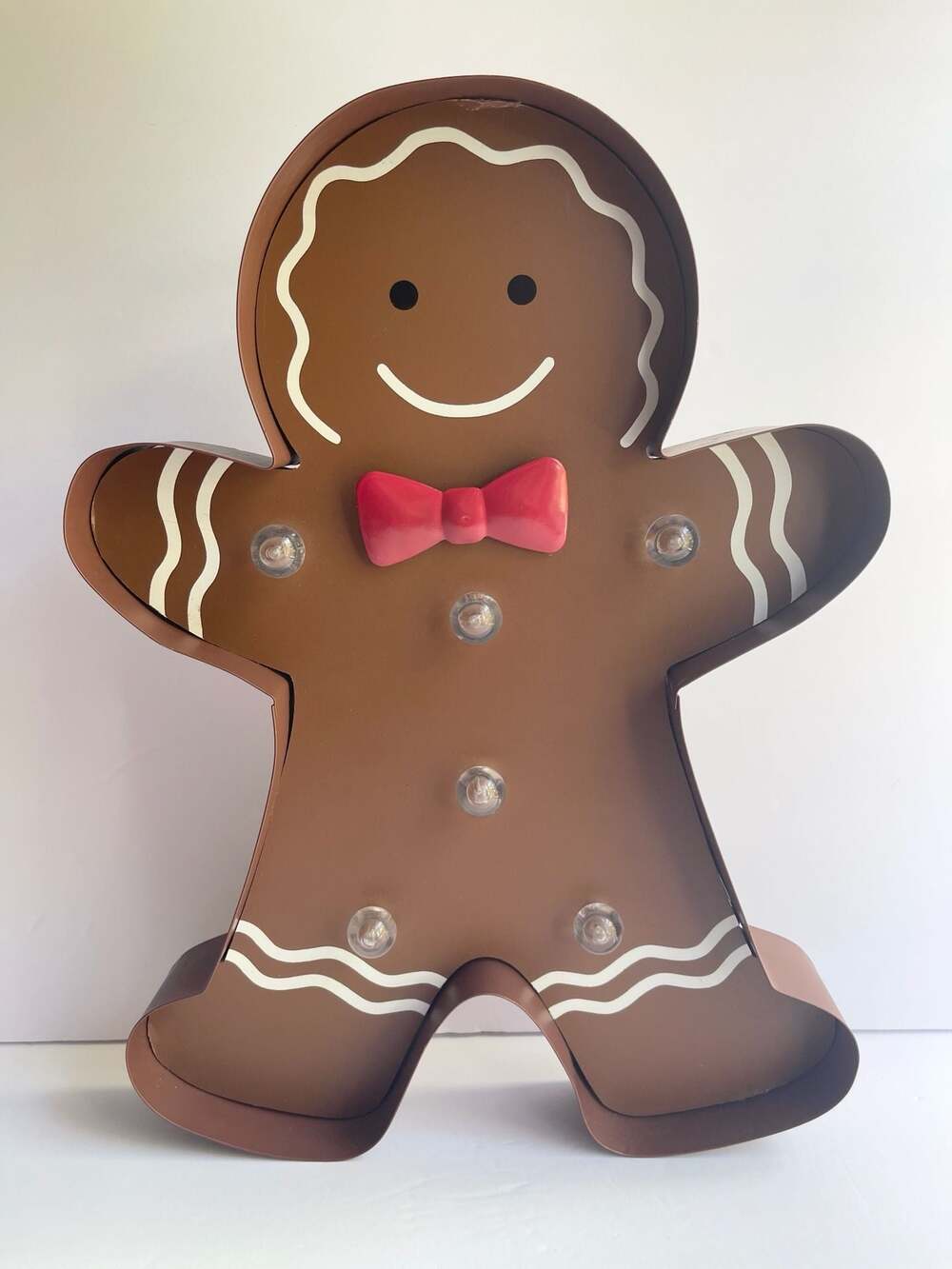 Gingerbread Man Light-Up Sign